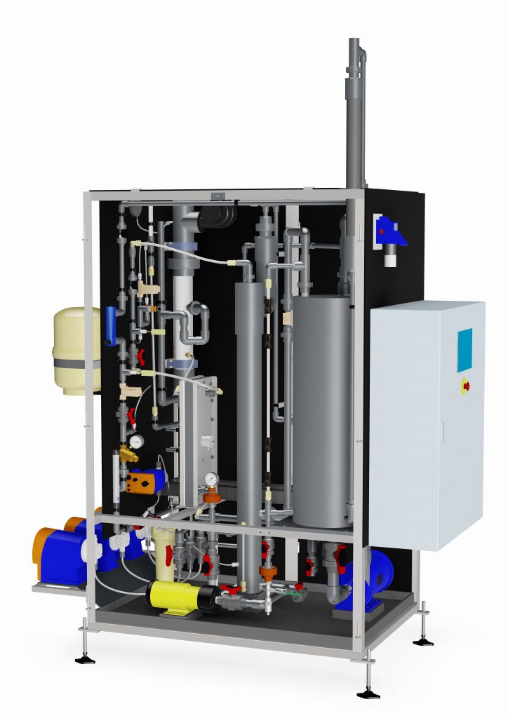 Electrochemical Chlorine Generator - Electrochlorination from brine (salt)